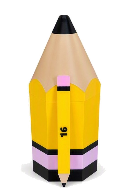 Front view of Teacher Pencil Randomizer Set with numbered pencil